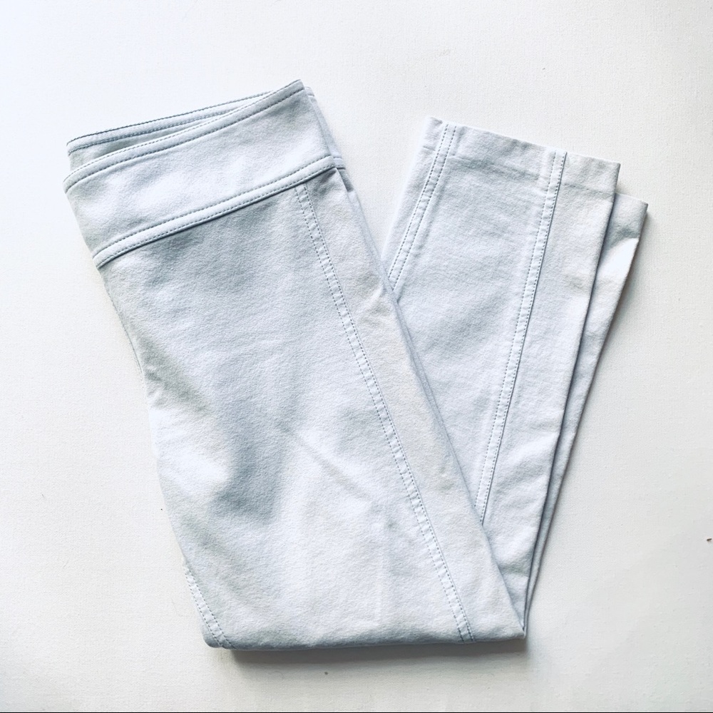 Diane von Furstenberg DVF Cream Cropped Pants Sz 8